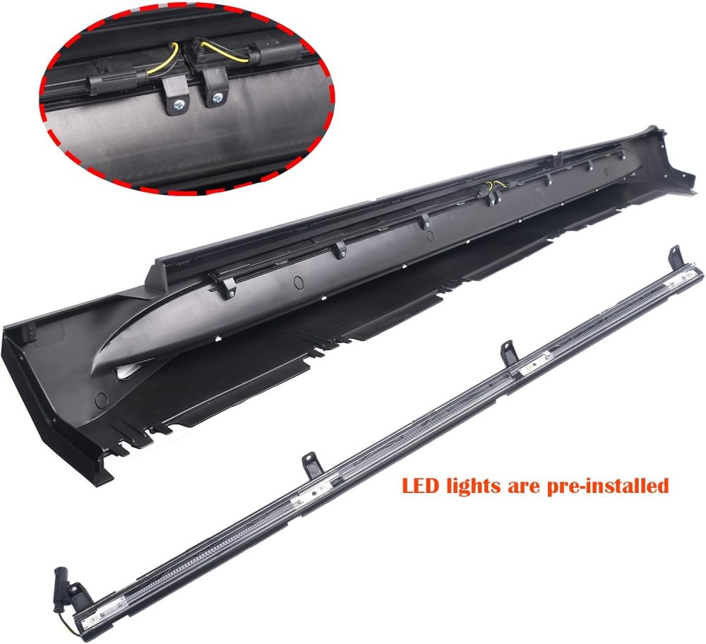 Runining Board Side Steps with LED Lighting Compatible with 2019-2023 Mercedes-Benz GLE SUV W167 V167 GLE350 GLE450 Not Coupe