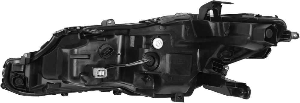 Headlights Assembly Compatible with 2018 2019 2020 2021 2022 2023 2024 Toyota Camry L LE SE HeadLamps Passenger Side, Chrome Housing Amber