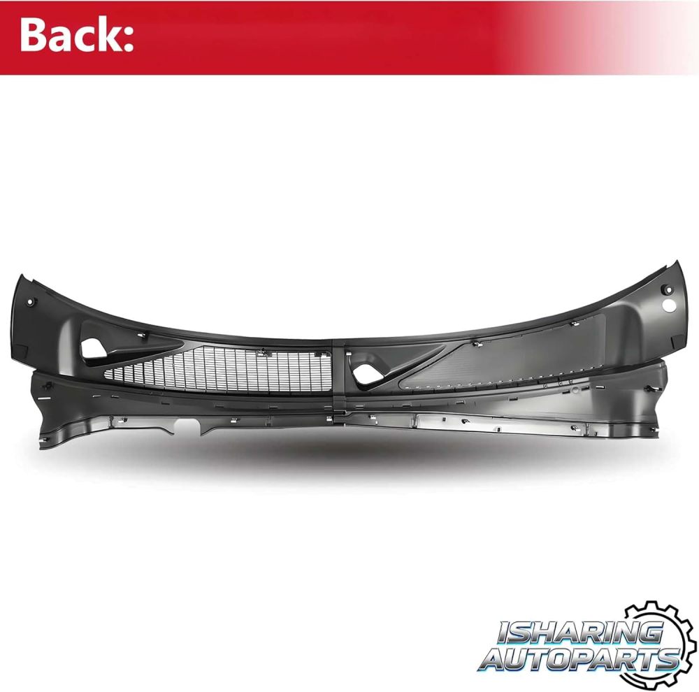 2 pcs Front Grill Windshield Wiper Cowl Panels Compatible with 2007 2008 2009 2010 Ford F250 F350 F450 F550 Super Duty Black Left and Right, Replace# 7C3Z-25022A69-AA 7C3Z-25022A68-AA