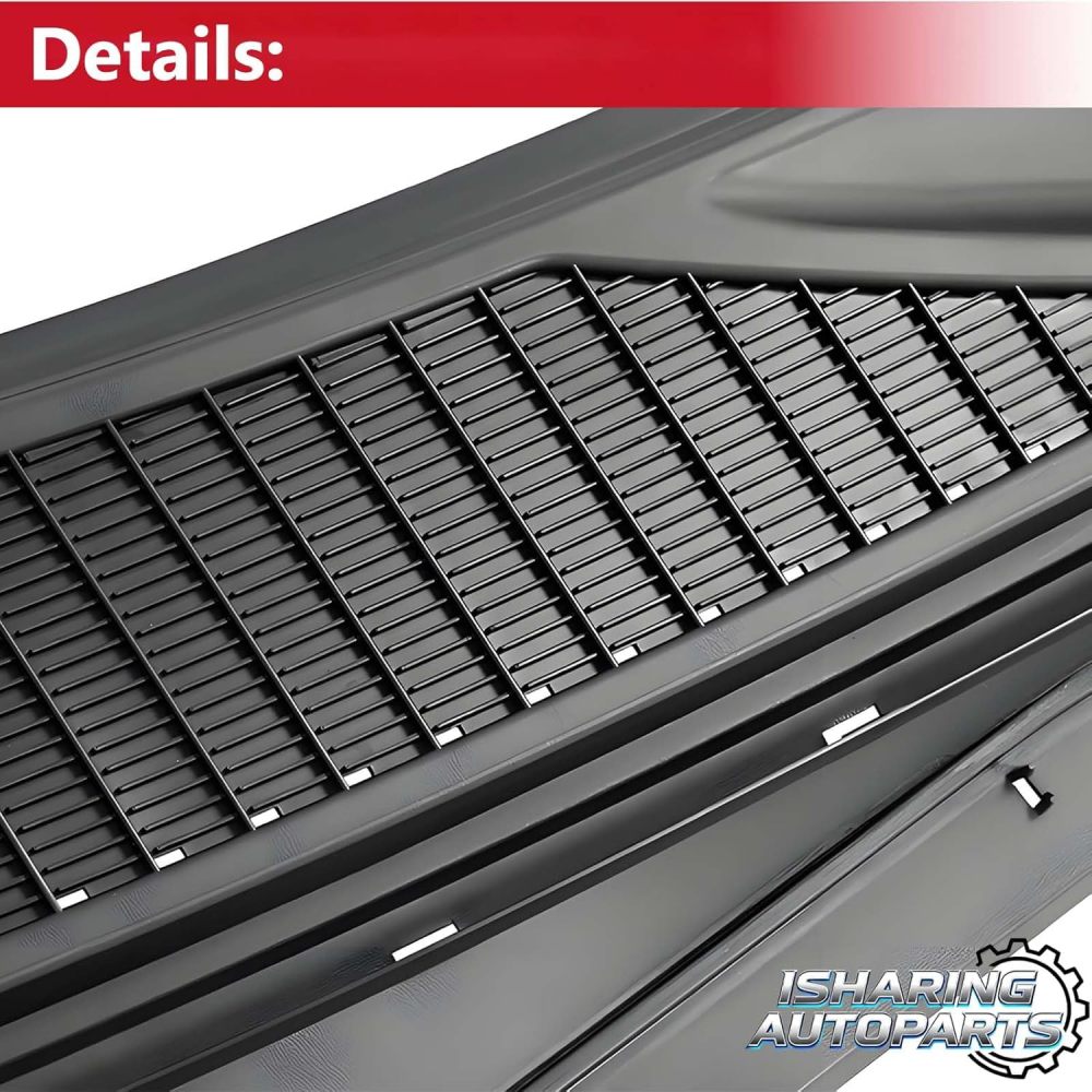 2 pcs Front Grill Windshield Wiper Cowl Panels Compatible with 2007 2008 2009 2010 Ford F250 F350 F450 F550 Super Duty Black Left and Right, Replace# 7C3Z-25022A69-AA 7C3Z-25022A68-AA