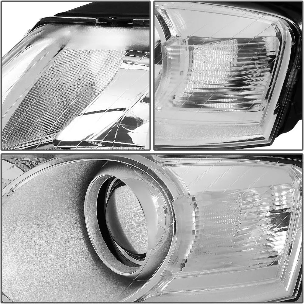 Headlight Assembly Compatible with 2006 2007 2008 2009 2010 Volkswagen Passat B6 Halogen Headlamp Replacement Driver & Passenger Pair