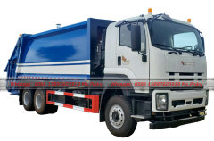 6x4 ISUZU Compactor Garbage Truck 18000Liters Rear Loader