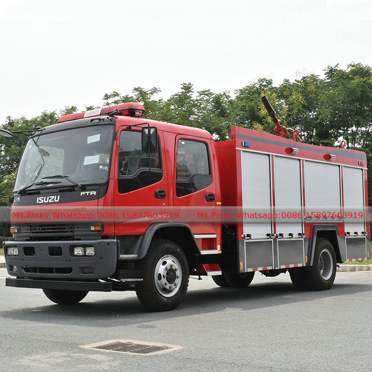 Philippines ISUZU FTR Fire Truck 4HK1-TC50 Euro 5 Engine