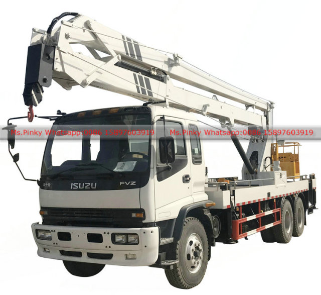 ISUZU FTR Manlift Truck 22m Folded Booms