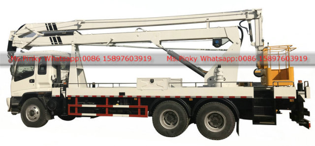 ISUZU FTR Manlift Truck 22m Folded Booms