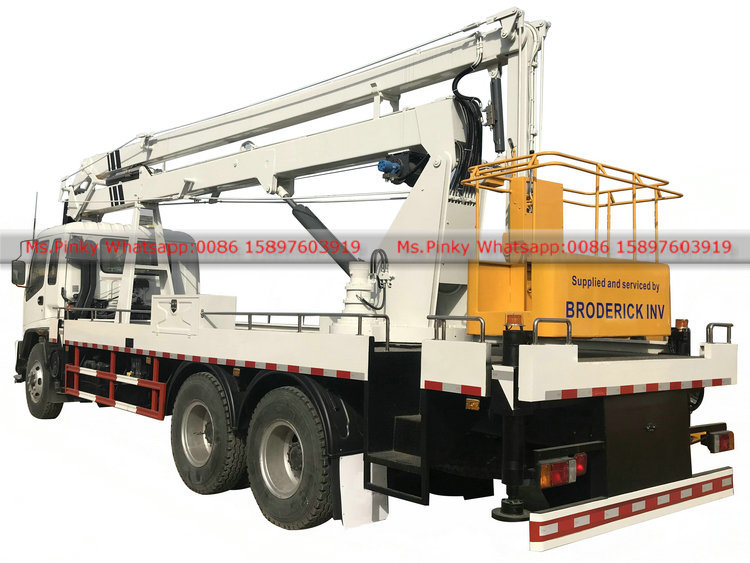 ISUZU FTR Manlift Truck 22m Folded Booms