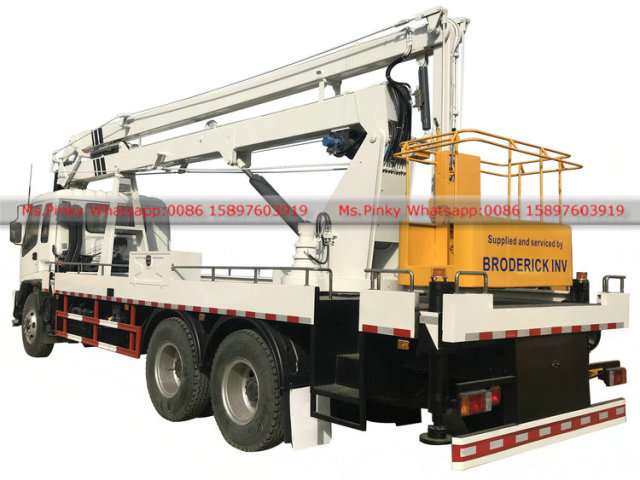 ISUZU FTR Manlift Truck 22m Folded Booms