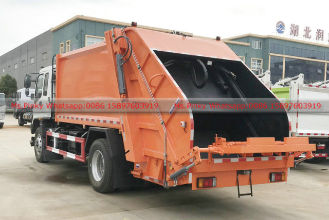 ISUZU FVR Rear Load Compactor Garbage Truck 8000Liters to 10000Liters