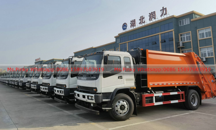 ISUZU FVR Rear Load Compactor Garbage Truck 8000Liters to 10000Liters