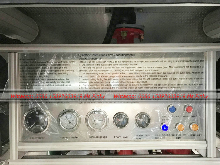 ISUZU 100P Water Tank Foam Fire Fighting Truck