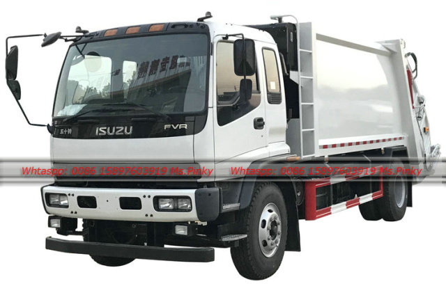 10000Liters ISUZU FVR Compactor Garbage Truck