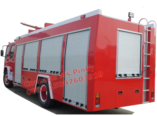 6Wheels ISUZU FVR Water Tank Foam Fire Truck