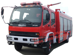 6Wheels ISUZU FVR Water Tank Foam Fire Truck