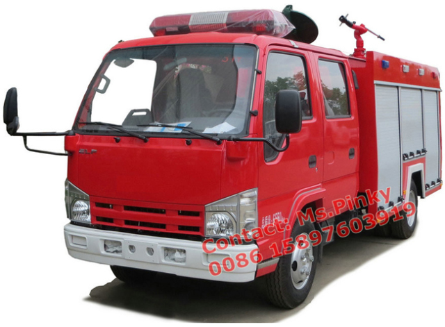 Mini Small ISUZU Water Tanker Fire Truck 98HP