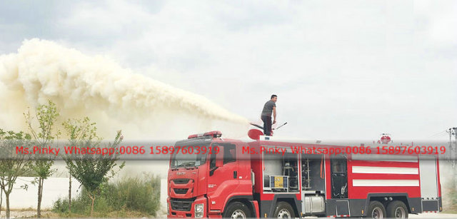 Heavy Duty ISUZU GIGA 8x4 Water Foam Fire Truck