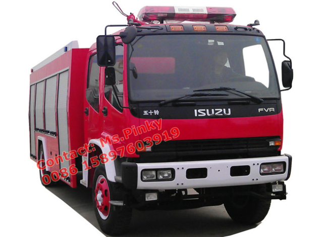 6Wheels ISUZU FVR Water Tank Foam Fire Truck