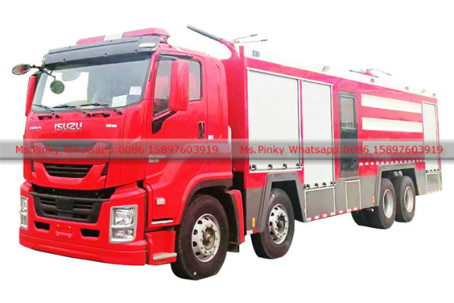 Heavy Duty ISUZU GIGA 8x4 Water Foam Fire Truck