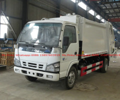 Small Light ISUZU Compactor Garbage Truck 6000Liters