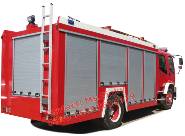 240HP 6Wheels ISUZU FTR Fire Truck