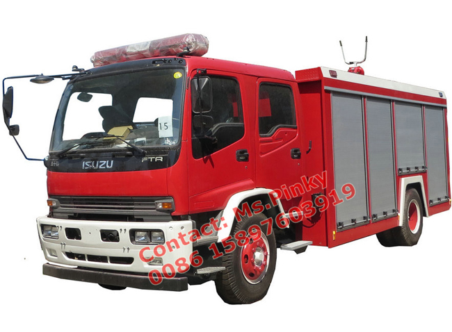 240HP 6Wheels ISUZU FTR Fire Truck