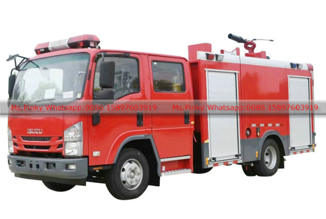 ISUZU 700P 3500L Water Tank Fire Truck