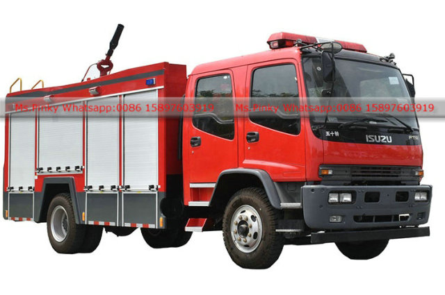 Philippines ISUZU FTR Fire Truck 4HK1-TC50 Euro 5 Engine