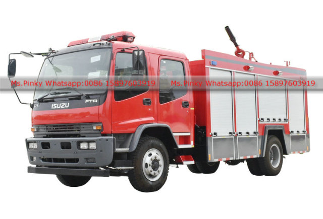 Philippines ISUZU FTR Fire Truck 4HK1-TC50 Euro 5 Engine