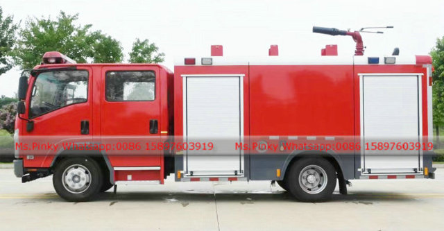 ISUZU 700P 3500L Water Tank Fire Truck