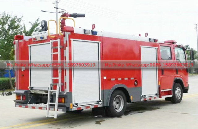ISUZU 700P 3500L Water Tank Fire Truck