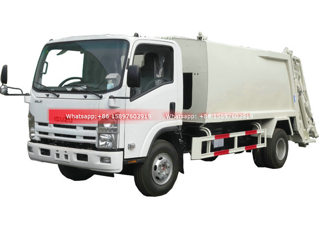 8000Liters ISUZU ELF Compactor Garbage Truck