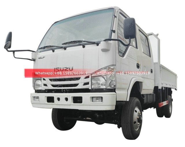 Customized All Wheel Drive 4WD 4x4 Small ISUZU Double Cabin Cargo Truck