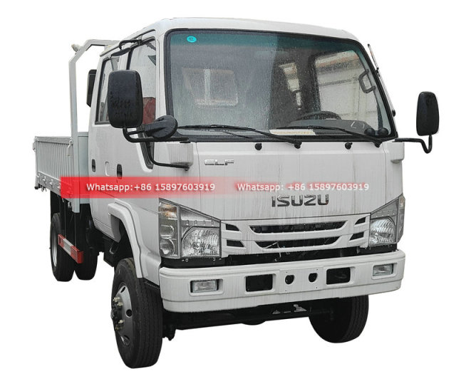 Customized All Wheel Drive 4WD 4x4 Small ISUZU Double Cabin Cargo Truck