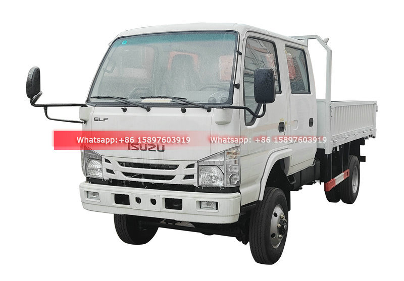 Customized All Wheel Drive 4WD 4x4 Small ISUZU Double Cabin Cargo Truck