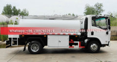 4x2 ISUZU KV100 Fuel Oil Tanker Truck 5000Liters With Digital Flow Meter
