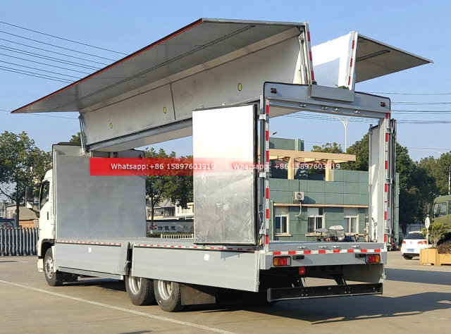 6x4 ISUZU GIGA VC66 Wingspan Van Truck Wing Opening Box Truck