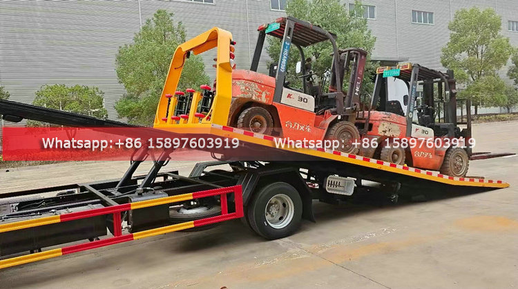 190HP ISUZU Wrecker Truck 6.5m Flatbed Towing Truck