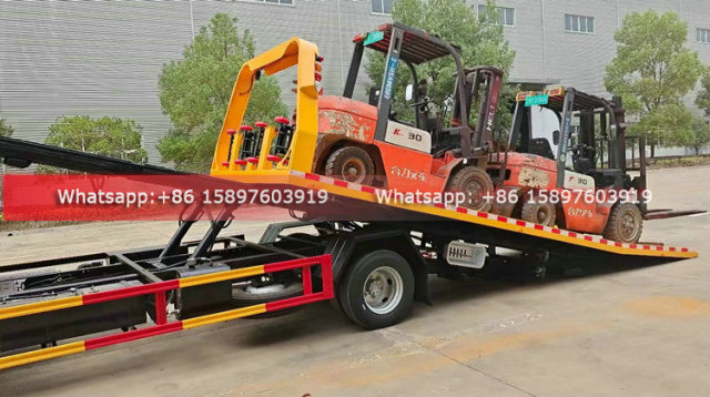 190HP ISUZU Wrecker Truck 6.5m Flatbed Towing Truck