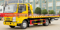130HP ISUZU NIKA Flatbed Towing Truck