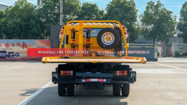 120HP ISUZU KV100 5.3 m Flatbed Tow Truck