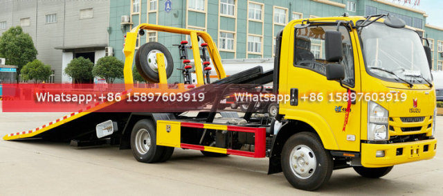 130HP ISUZU NIKA Flatbed Towing Truck