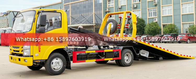 130HP ISUZU NIKA Flatbed Towing Truck