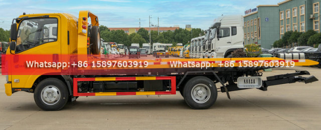 130HP ISUZU NIKA Flatbed Towing Truck