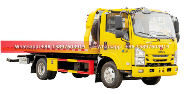 130HP ISUZU NIKA Flatbed Towing Truck