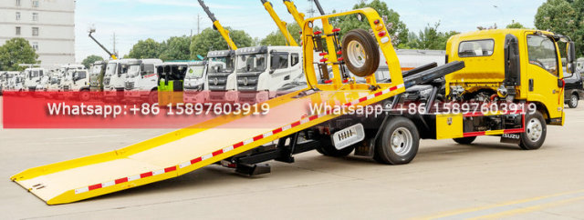 130HP ISUZU NIKA Flatbed Towing Truck