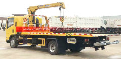 190HP ISUZU Towing Truck Mounted With Crane