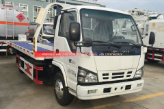 120HP 4KB ISUZU Flatbed Towing Truck