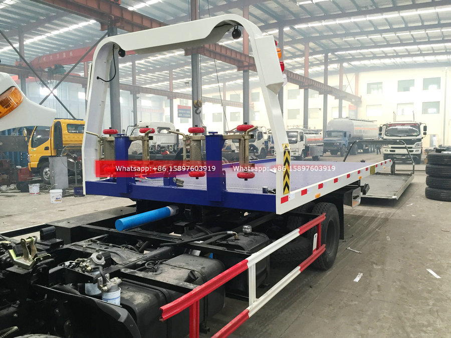 120HP ISUZU KV600 Wrecker Truck 5.3 m Flabted