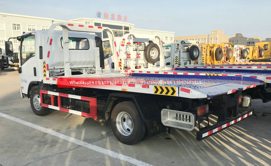 120HP ISUZU KV600 Wrecker Truck 5.3 m Flabted