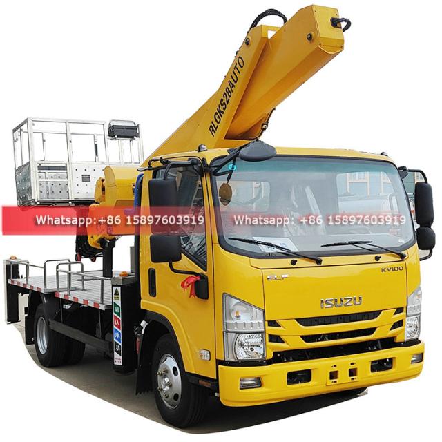 ISUZU KV100 Bucket Aerial Work Platform Truck 28 meters