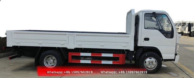 Small Light ISUZU ELF Cargo Flatbed Truck 3 Tons 4Tons